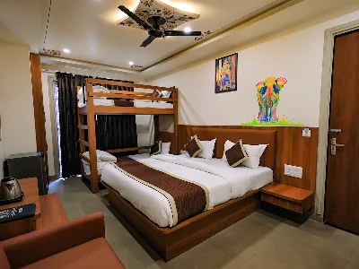Family rooms with amenities in Udaipur